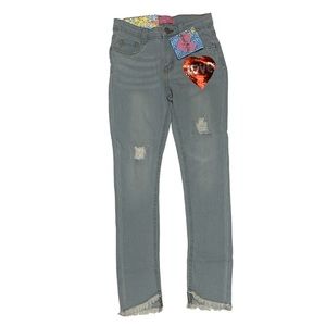 NWT FREE STYLE REVOLUTION  distress jeans for girls size 8